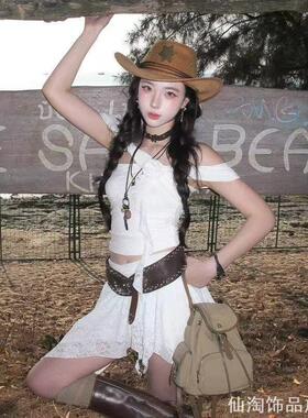 休闲文艺颈链女海星元素西部牛仔