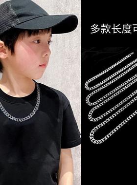 女童个性宝宝穿搭配饰眼镜链子儿童项链嘻哈街舞男孩吊坠百搭潮酷