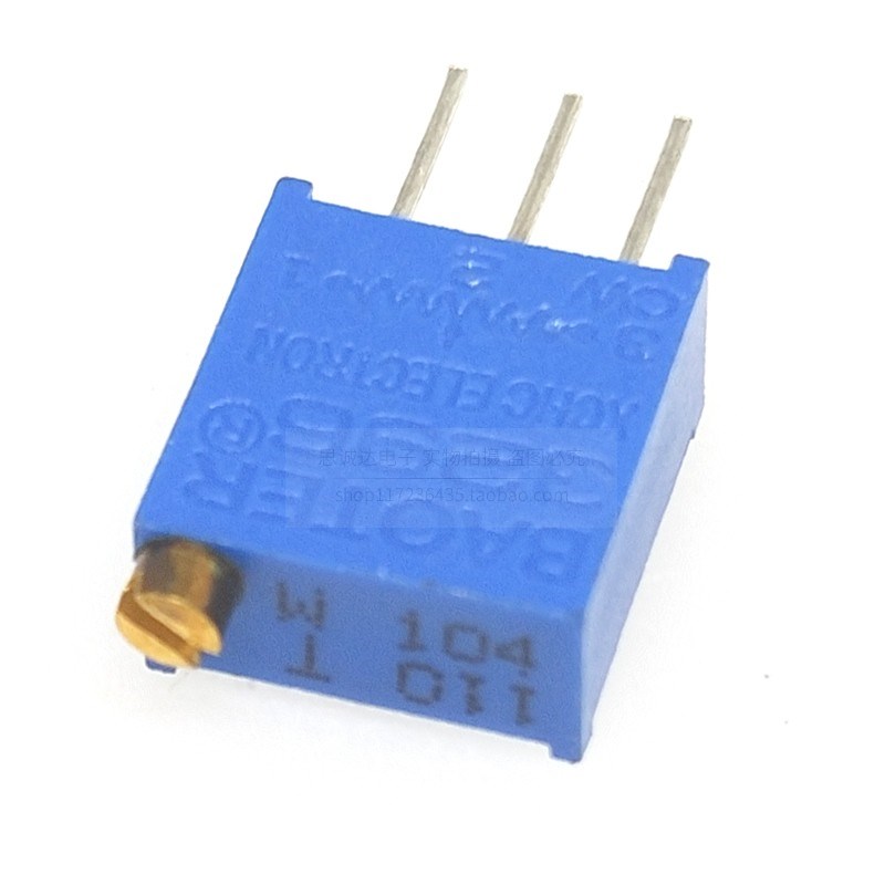 3296W多圈可调电位器1K2K5K10K20K50K100K200K500K1M 顶调203 104 - 图1