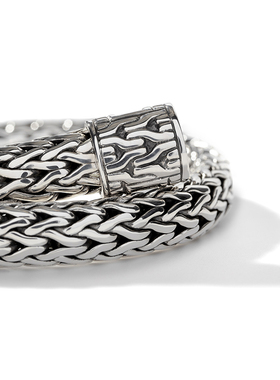 JH潮流手工编织手链925银