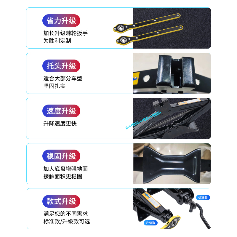 汽车车载千斤顶小汽车用换备胎工具套装轿车/电动车/越野专用工具