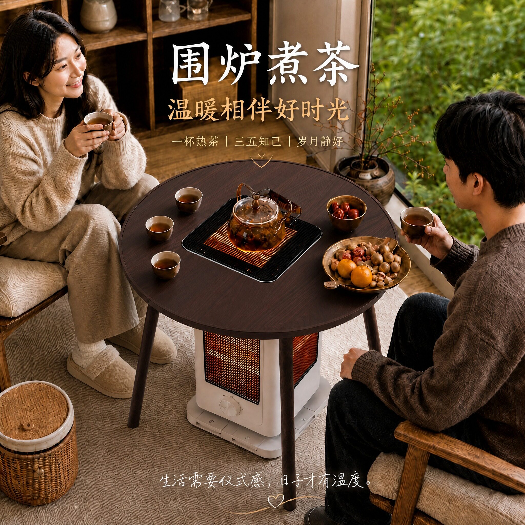 Five-sided grill single-sided single-control heater