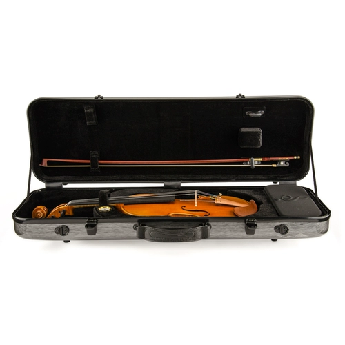 Скрипка, стеклянная прямоугольная коробка из углеродного волокна