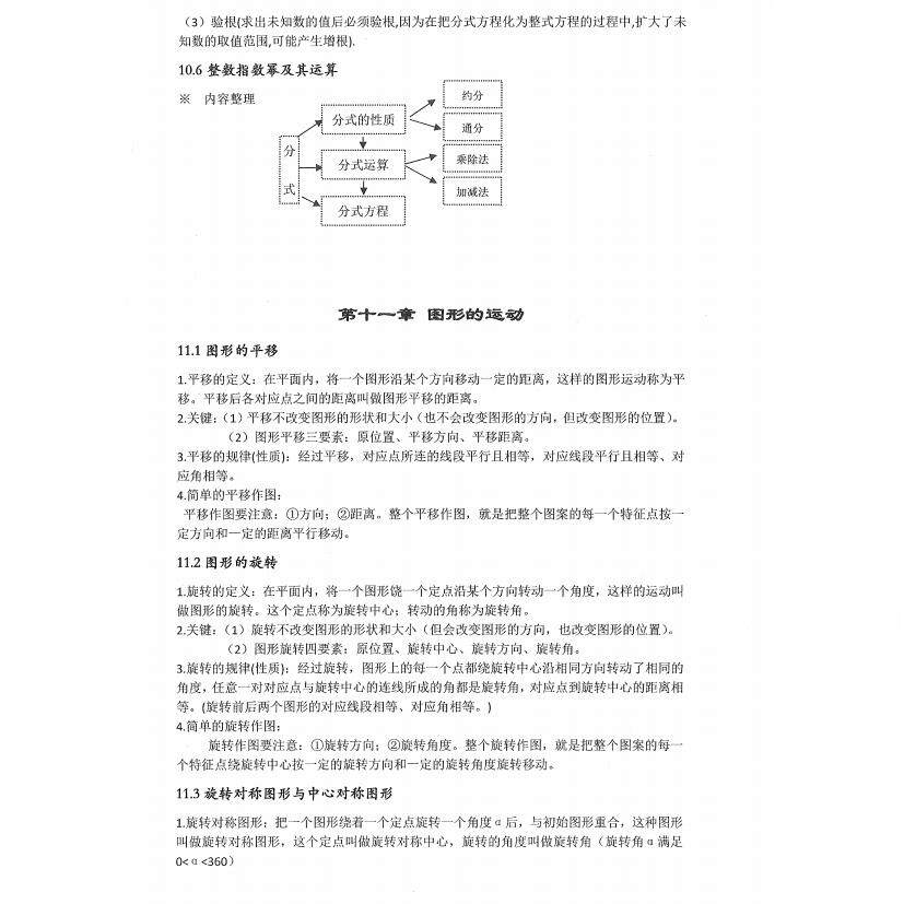 沪教版六七八九年级初中数学单元重点知识点归纳汇总结同步复习本