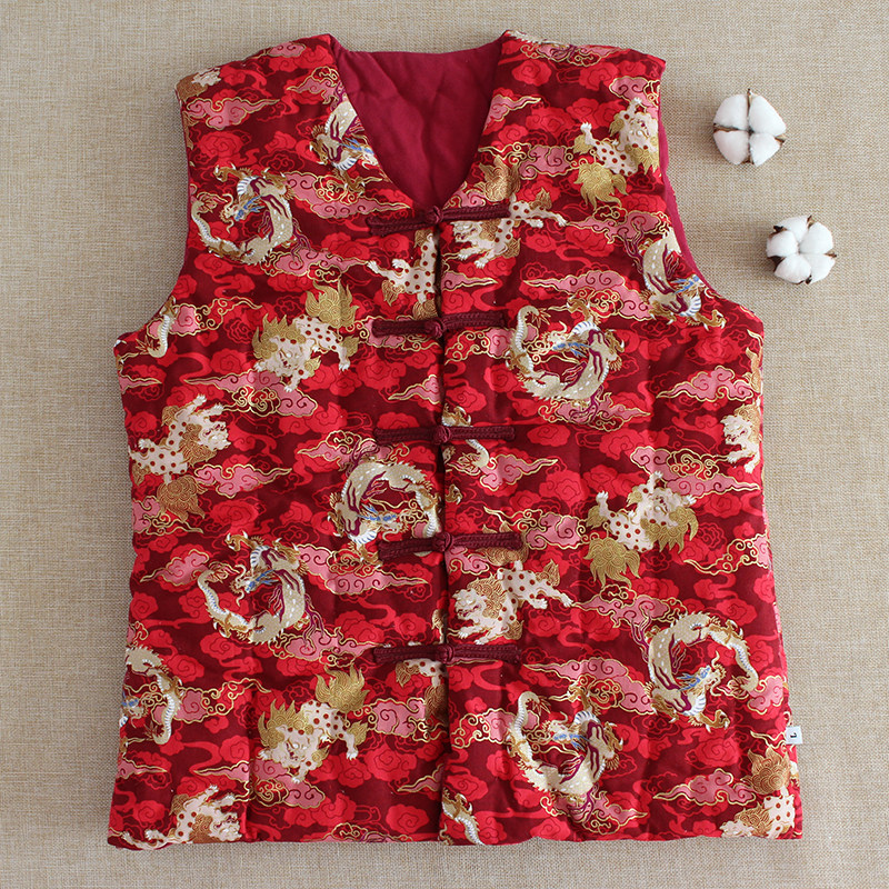 民族风男士马甲保暖加厚修身成人背心马夹棉衣棉服手工纯棉花马甲,淘宝优惠券,粉丝福利购,淘宝优惠卷