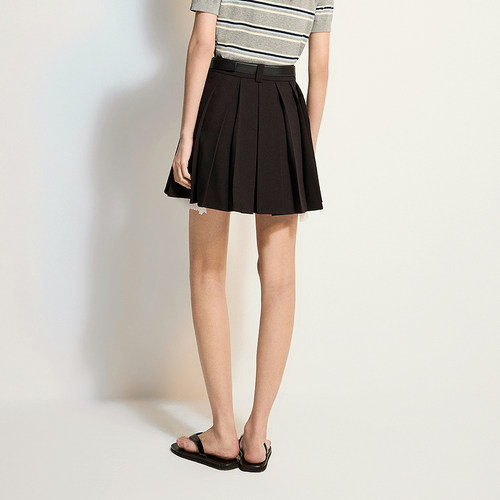 OCHIRLY欧时力 蕾丝花边百褶裤裙a字短裙半身裙度假裙2025夏新品 - 图1