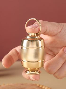 掌中宝黄铜手持手捻转轮