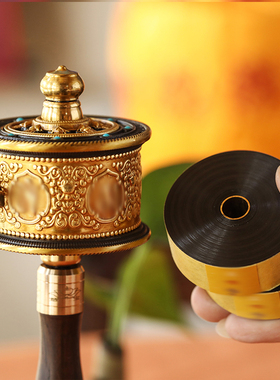 转动轮手摇转金桶黄铜小号金转筒