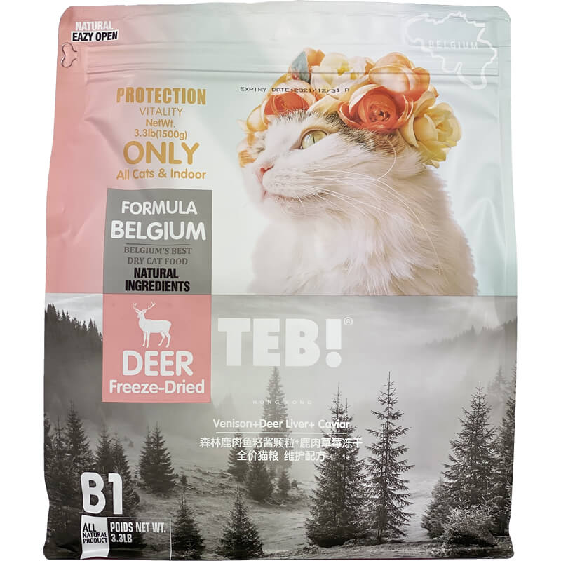 3斤TEB!汤恩贝森林鹿肉鱼籽酱颗粒草莓冻干维护配方全价猫粮ONLY优惠券