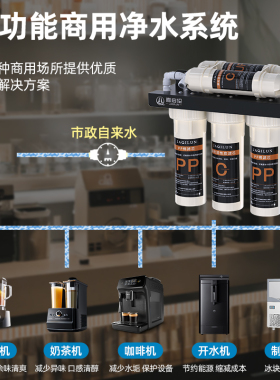 嘉启伦净水器家用直饮自来水厨房通用大流量奶茶店餐饮制冰机过滤