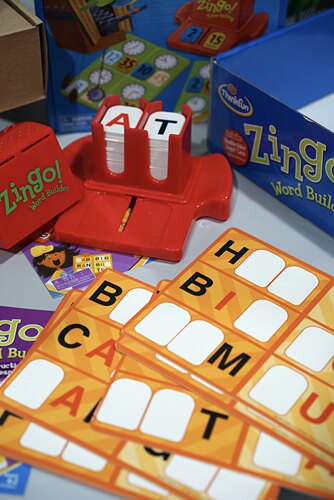 【栗栗巫】Thinkfun眼明手快时间乐串字乐Zingo游戏儿童益智玩具 - 图0