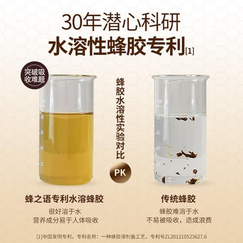 蜂之语蜂胶软胶囊132粒天然专利蜂胶中老年降血脂降血糖易吸收 - 图0