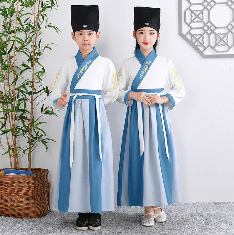 古代儿童男童古装中小学生汉服 欣思黛民族服装/舞台装