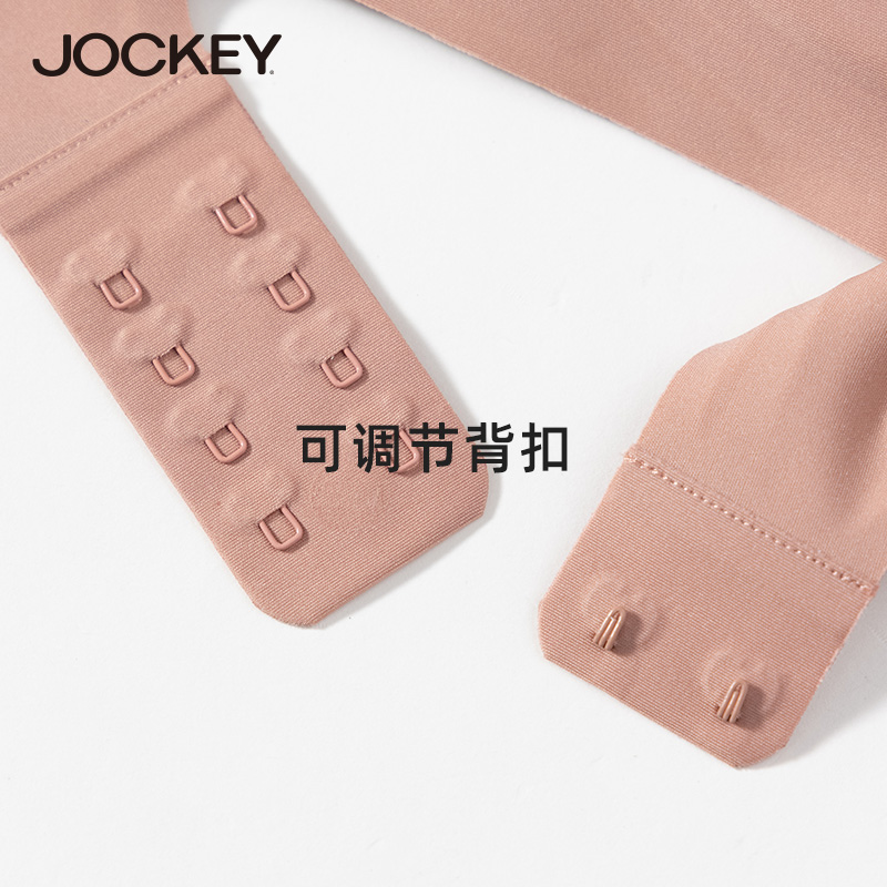 Jockey果冻条无痕内衣女无钢圈性感聚拢轻薄透气定型上托无感文胸-图3