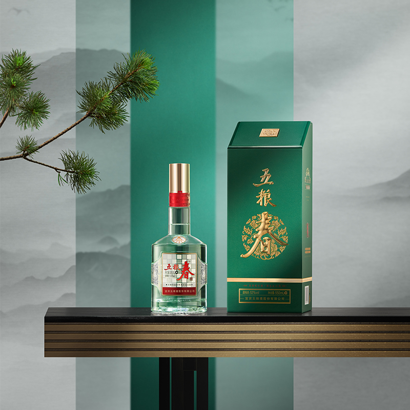 【双11预售中】五粮春菁萃版52度550mL*6整箱浓香白酒五粮液官方