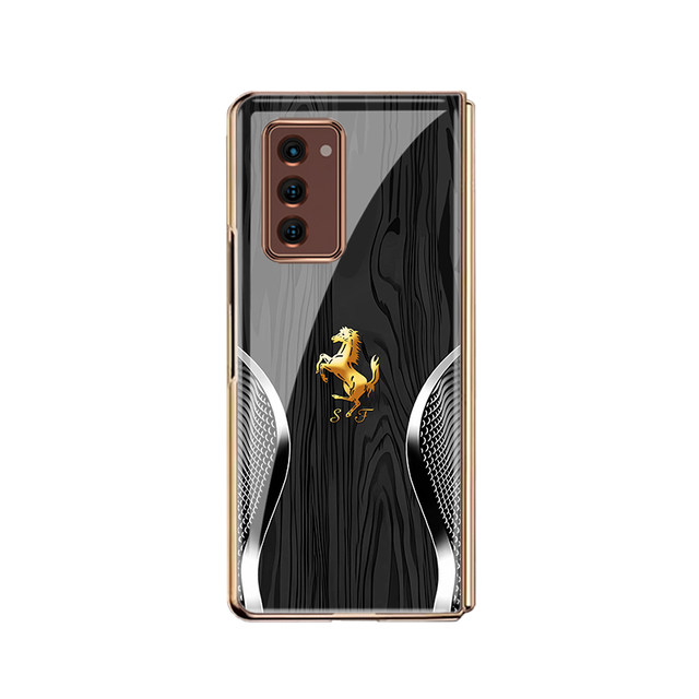 Wood grain car logo suitable for Samsung w21 mobile phone case w24
