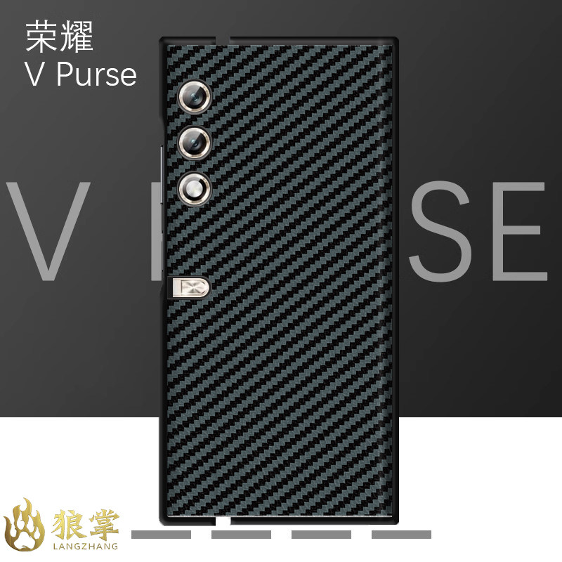 潮牌车标宝马适用于荣耀V Purse手机壳皮革彩绘适用于荣耀vpurse保护套全包防摔适用于HONOR折叠男女款v purs