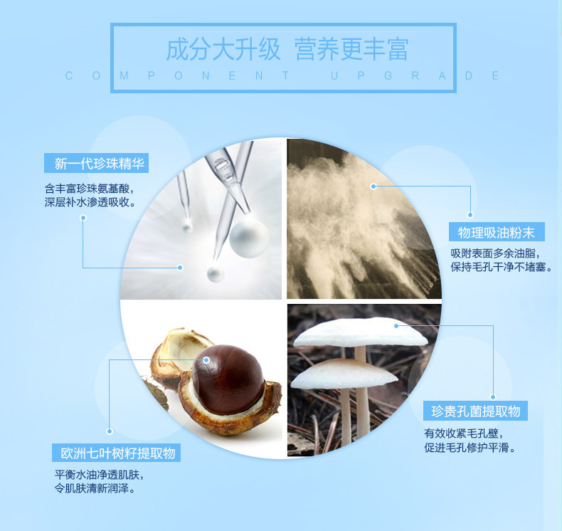 欧诗漫化妆护肤品水乳套装正品控油 欧诗漫美如珍珠面部护理套装