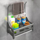 Kitchen rag rack countertop with dishwashing detergent sponge