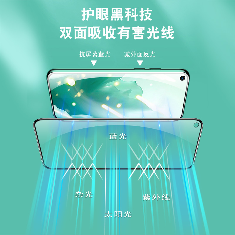 opporeno8pro钢化膜opporone绿光oppo全屏黑边opporene手机reon8por护眼pgam10玻璃reno8p高清opρo刚化oreno - 图1