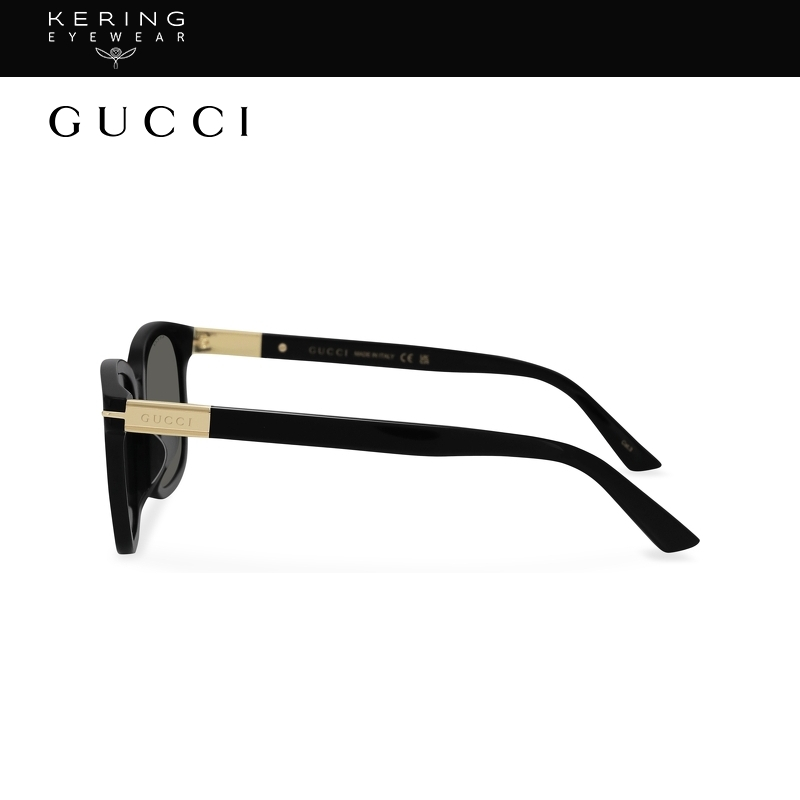 开云眼镜 古驰GUCCI男女同款矩形黑框防晒方框太阳眼镜GG1505SK - 图2