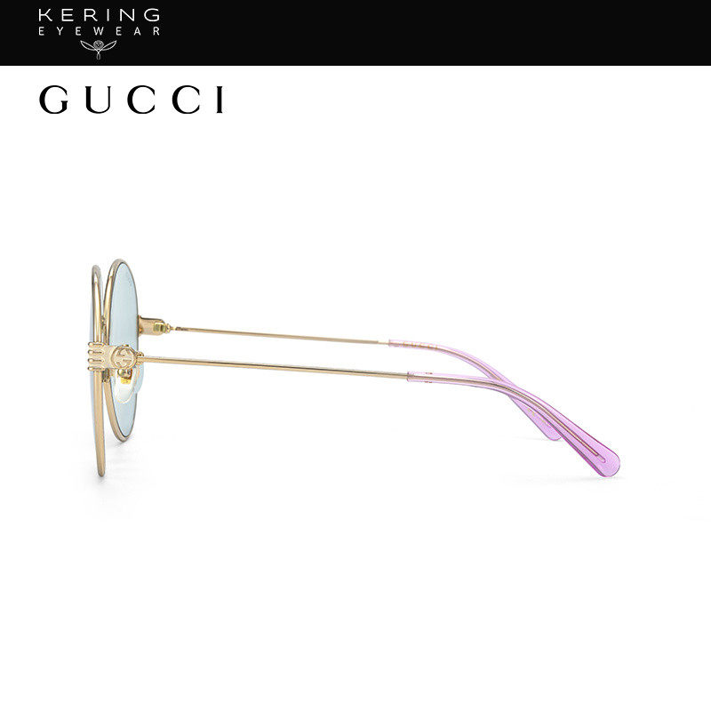 【新款】开云gucci金属圆形太阳镜 开云眼镜太阳眼镜