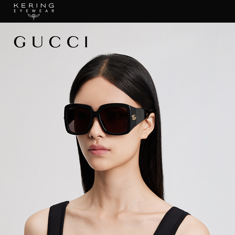 开云眼镜 古驰GUCCI男女同款方框超宽镜腿防晒方框太阳镜GG1402SA,淘宝优惠券,粉丝福利购,淘宝优惠卷