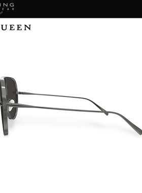 开云眼镜 McQueen飞行员前卫男女同款时尚潮流太阳镜墨镜AM0481S