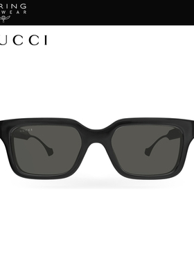 开云眼镜 古驰GUCCI矩型前卫男女同款方框防晒太阳镜墨镜GG1732SK