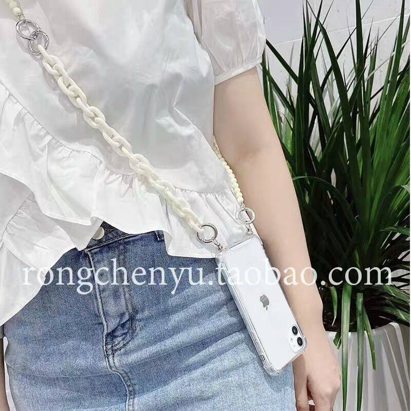 【手提/斜挎两用】包包斜跨珠子链条DIY手机壳挂绳包带单肩珍珠背包式金属扣适用苹果华为通用相机手拎女网红_虎窝淘 【手提/斜挎两用】包包斜跨珠子链条DIY手机壳挂绳包带单肩珍珠背包式金属扣适用苹果华为通用相机手拎女网红_虎窝淘