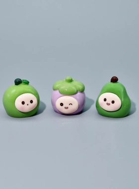 可爱水果小摆件工位解压情绪治愈