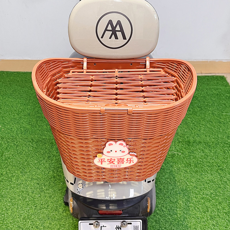 电动车后置车筐靠背菜篮子可爱卡通高颜值电瓶车后尾挂篮置物神器,淘宝优惠券,粉丝福利购,淘宝优惠卷