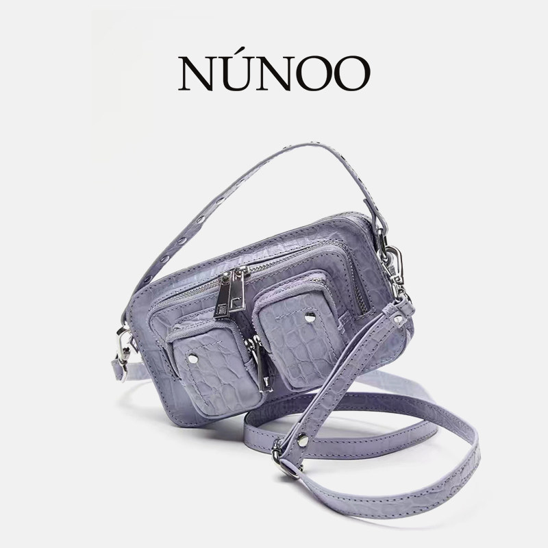 nunoo女轻奢麂皮手提原创斜挎包 Nunoo海外女士包袋