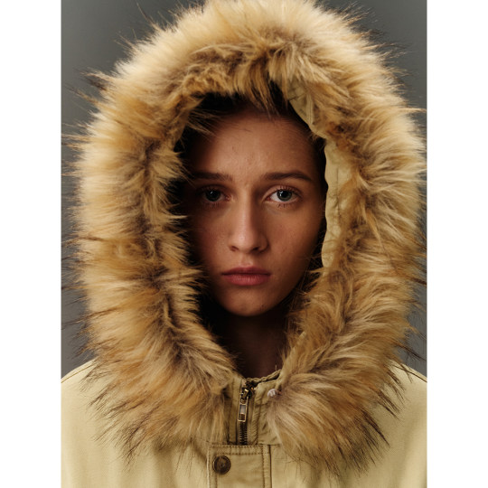 CountryMoment Fur Collar Park Cotton Suit