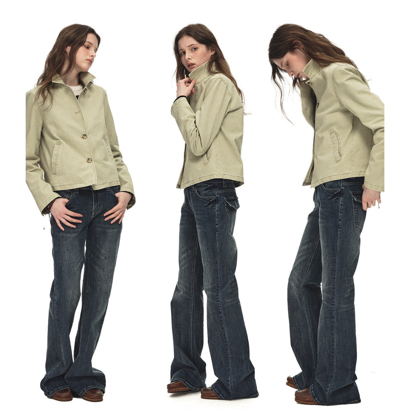 CountryMoment 英伦老钱风 小翻领合身短外套女春秋休闲正肩夹克,淘宝优惠券,粉丝福利购,淘宝优惠卷