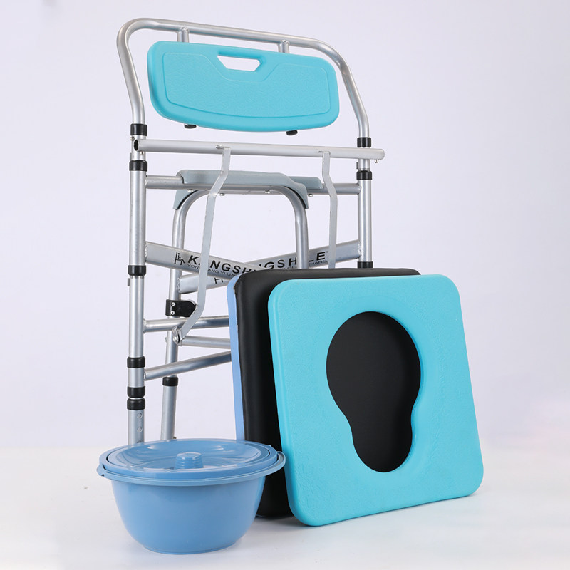 老人坐便椅简易马桶可折叠移动马桶 青春永驻医疗器械便厕用具