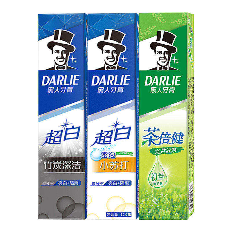 黑人家庭实惠装小苏打美白清新牙膏 黑人亚菲尔牙膏
