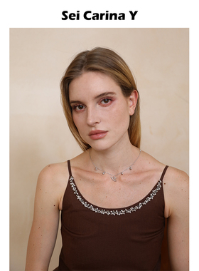 SeiCarinaY爱心logo挂坠项链