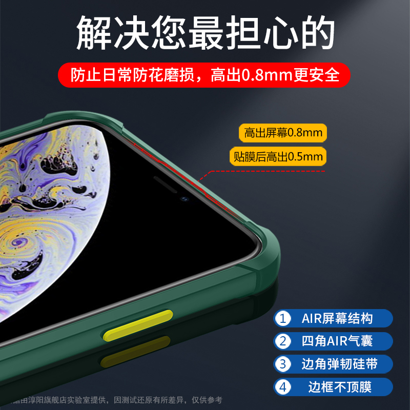 适用苹果x手机壳iPhonex防摔全包iPhonexr保护套iPhonexsmax男2021年新款iPhone女xs透明max硅胶xr软xsmax ip - 图2