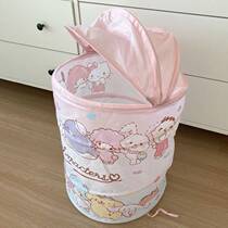 Triple Lull Dirty Coat Basket Foldable High Face Value Waterproof Dirty Clothes Basket With Lid Floor Large Capacity Dormitory Small Containing Basket