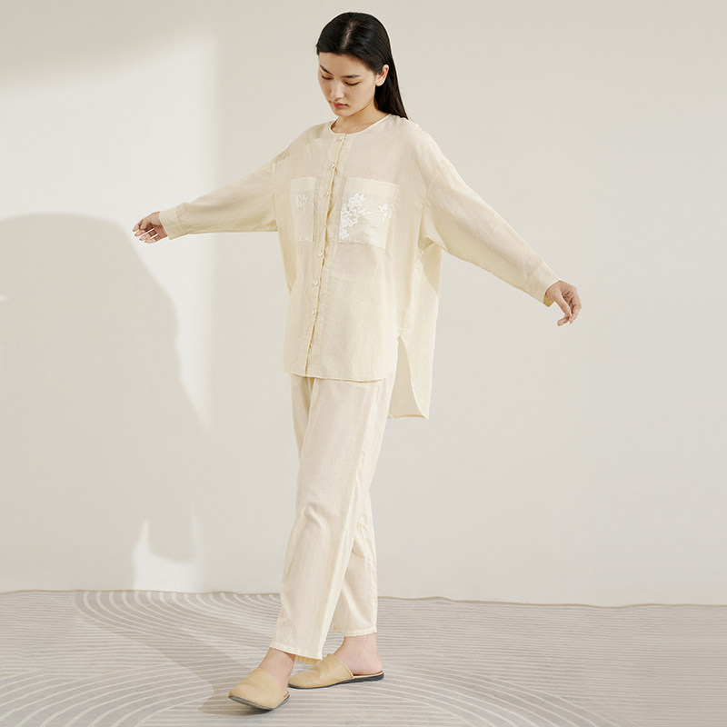 宽画家居服套装2021年新款纯棉睡衣 宽画睡衣/家居服套装