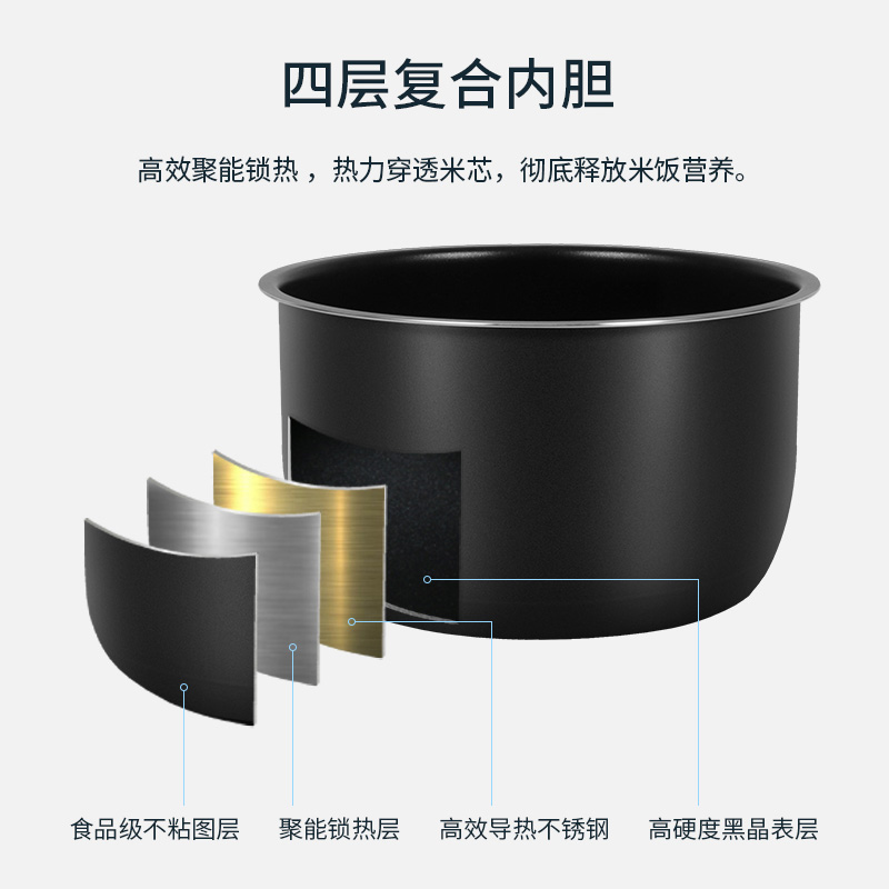 适用于爱德惠尔家艾美特电压力锅内胆4L5L6L升高压锅胆不粘锅内胆 - 图1