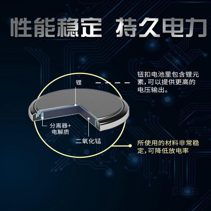 别克CR2032 CR2025 CR2016 CR2012汽车遥控器钥匙手表3V纽扣电池 - 图1