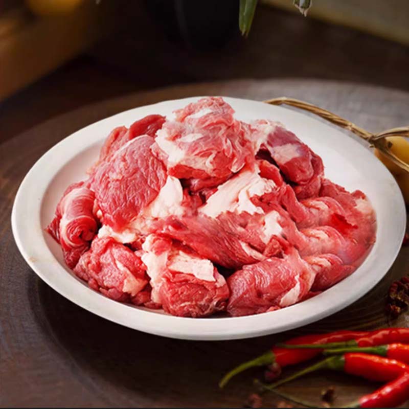 艾克拜尔原切半筋半肉 筋头巴脑生鲜牛肉3斤装