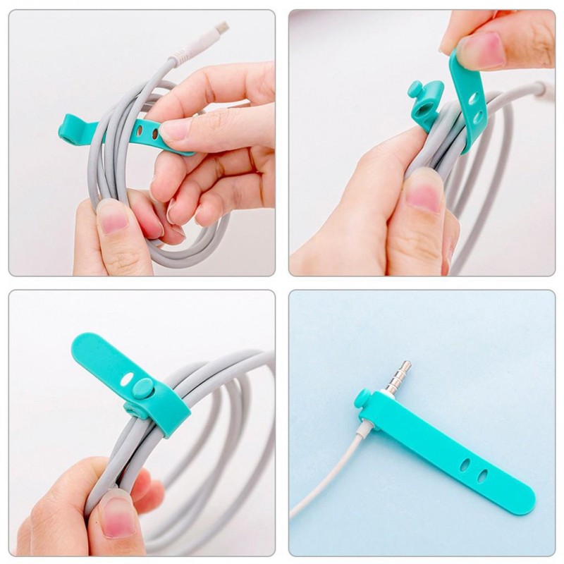 2021 New 4 PCS Universal Management Wire Cord Fixer Charger - 图0