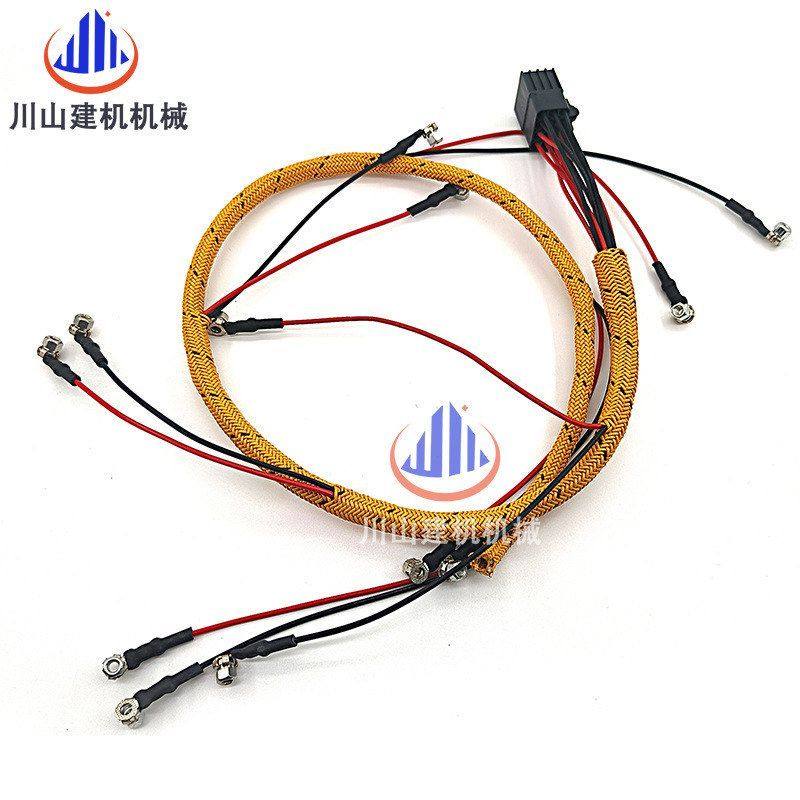 挖掘机配件适用于E320D电喷C6.4发动机喷油器线束305-4893耐高温,淘宝优惠券,粉丝福利购,淘宝优惠卷