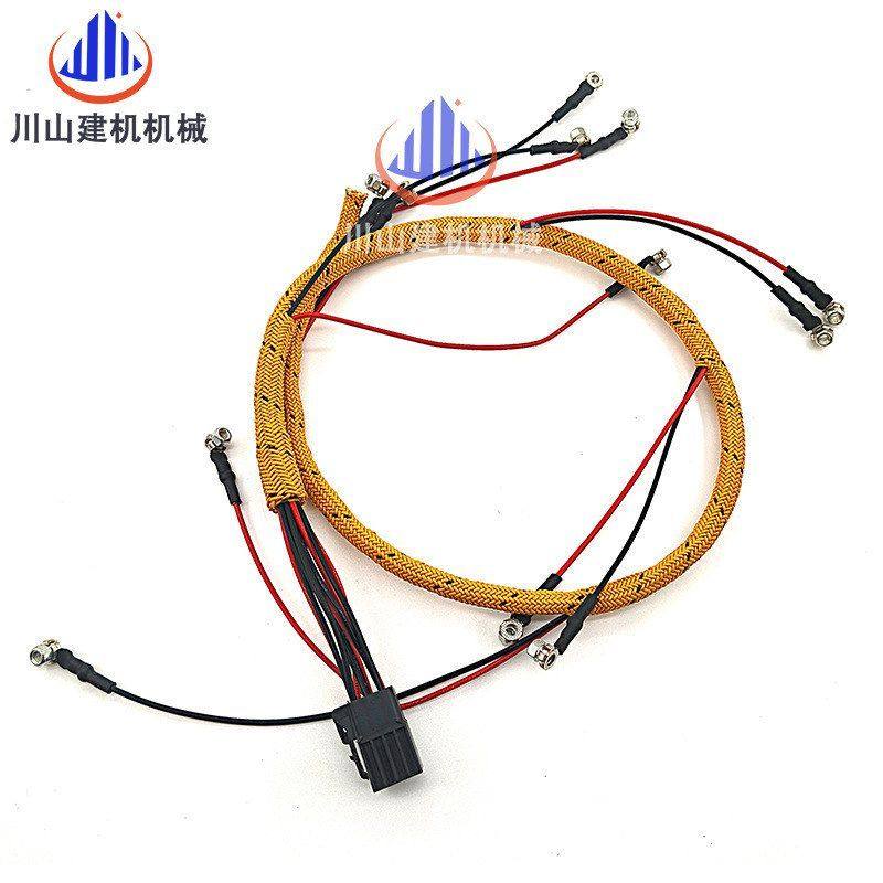 挖掘机配件适用于E320D电喷C6.4发动机喷油器线束305-4893耐高温,淘宝优惠券,粉丝福利购,淘宝优惠卷