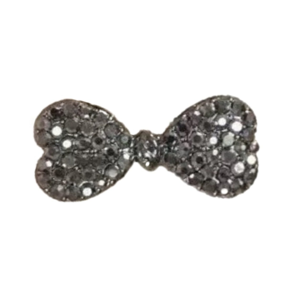 迷你灰水钻蝴蝶结发夹侧边夹轻奢高级感前额碎发夹可爱小夹子发卡,淘宝优惠券,粉丝福利购,淘宝优惠卷