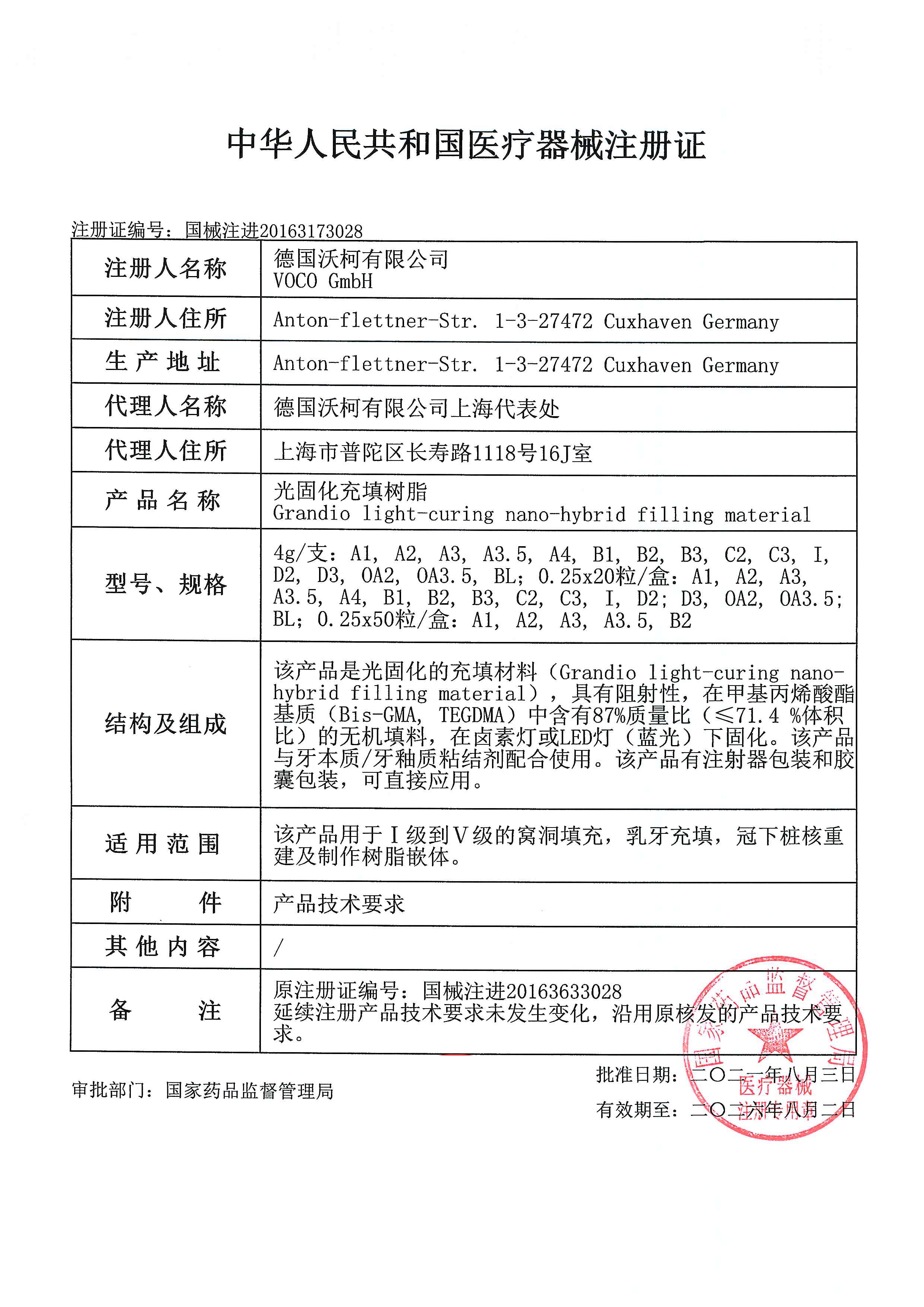 VOCO歌兰迪欧 光固化纳米树脂 补充装 前后牙纳米光固化 牙科材料 - 图1