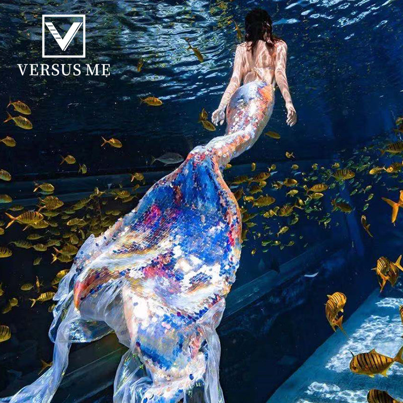 美人鱼公主鱼尾巴大人泳衣美人鱼成人表演比基尼鱼尾人鱼皮服装